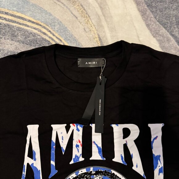 AMIRI Crystal Ball Short Sleeve Tee Mens Size Large - Picture 3 of 4